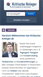 Mobile Screenshot of kritische-anleger.de