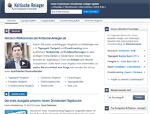 Tablet Screenshot of kritische-anleger.de